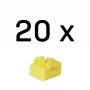 Poortblokkering Lindy RJ-45 port blocker zonder sleutel 20-pack geel