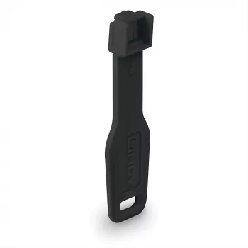 Poortblokkeringsset Lindy RJ45 port locks zwart — 10 stuks + 1 sleutel, compatibel met RJ-45-aansluitingen