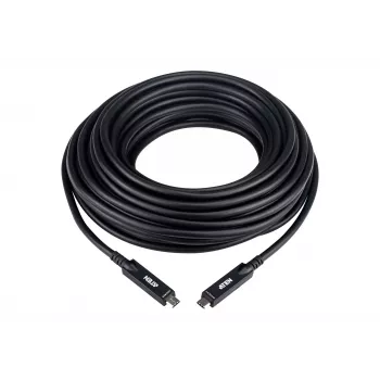 USB-C actieve optische kabel 15 m ATEN UE3415F — USB-C naar USB-C, 15 Gbit/s, zwart
