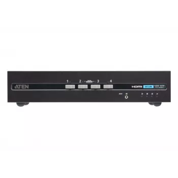 ATEN 4-poorts USB HDMI dual display secure KVM-switch 4K Ultra HD