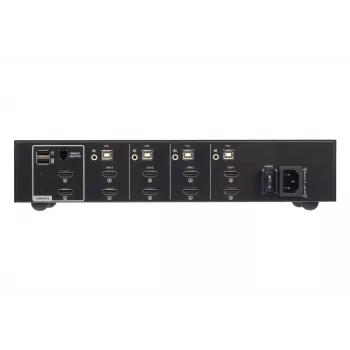 ATEN 4-poorts USB HDMI dual display secure KVM-switch 4K Ultra HD