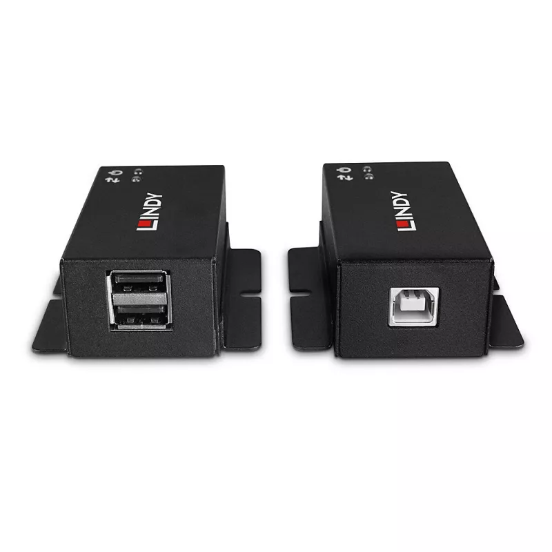 Netwerkzender & -ontvanger Lindy 50m 2 poorts USB 2.0 Cat. 6 extender