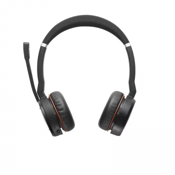 Headset Jabra Evolve 75 SE MS stereo bedraad draadloos Bluetooth 30m bereik