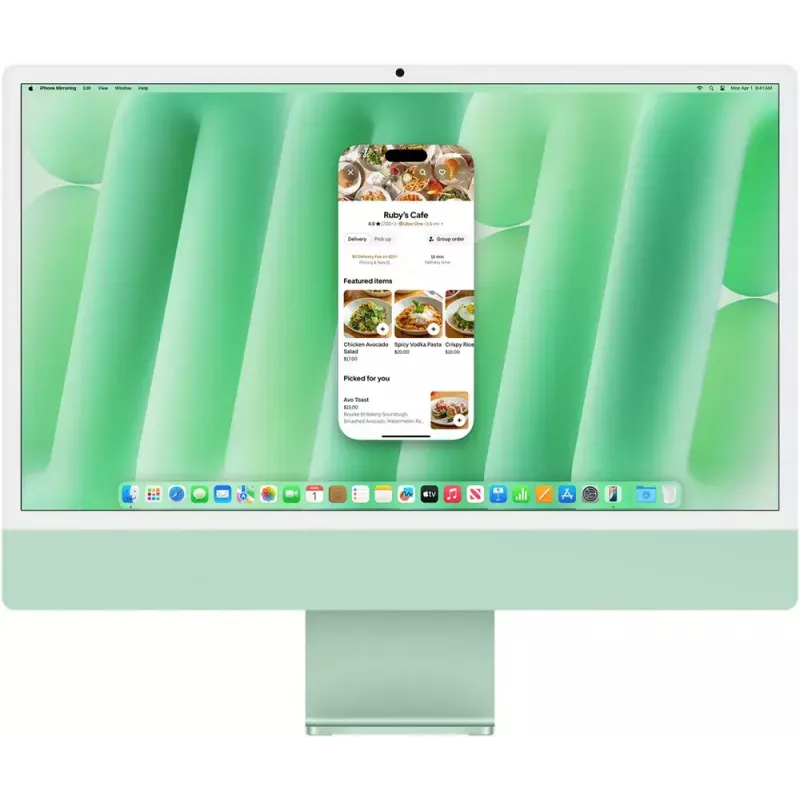 Apple iMac 24 Z1K1-DE23 all-in-one-pc, M4 10/10/16, 32 GB RAM, 1 TB, toetsenbord met Touch ID en numeriek toetsenblok (DE), zilver