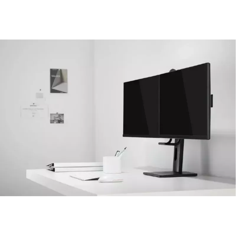 Monitorhouder Gembird MS-D2-01 27 inch zwart vrijstaand