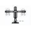 Monitorhouder Gembird MS-D2-01 27 inch zwart vrijstaand