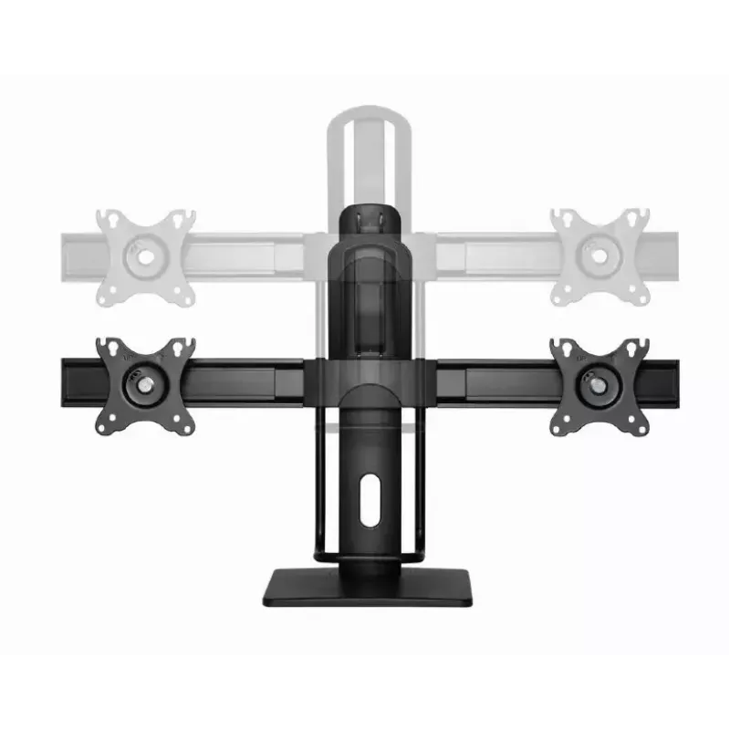 Monitorhouder Gembird MS-D2-01 27 inch zwart vrijstaand