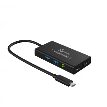 j5create JVA01-N USB-hub voor videocapture 1920x1080 30Hz zwart