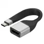 Techly ICOC-USBC-DP12 videokabel-adapter 0,131 m USB Type-C DisplayPort zwart