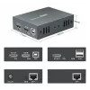 AV-verlengset (zender & ontvanger) LEVELONE HVE-8111, 3840x2160, Cat6, USB-A/USB-B, DC 12V (2 stuks)