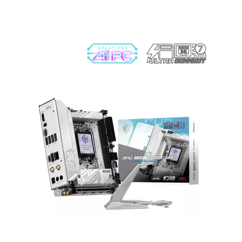 MSI MPG B860I EDGE TI WIFI moederbord Intel B860 LGA 1851 (Socket V1) Mini-ITX