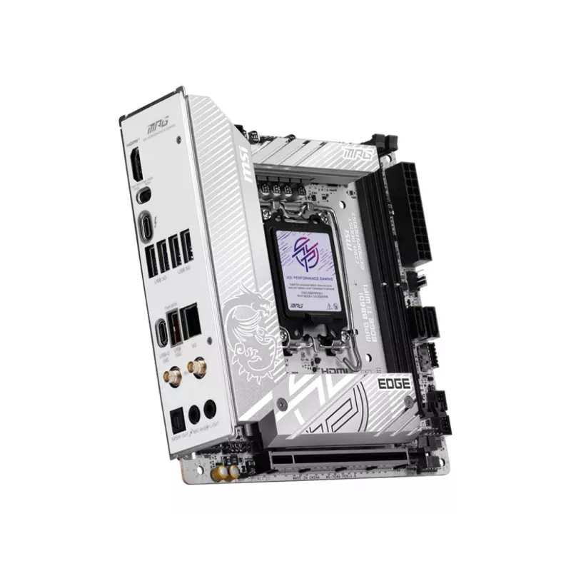 MSI MPG B860I EDGE TI WIFI moederbord Intel B860 LGA 1851 (Socket V1) Mini-ITX