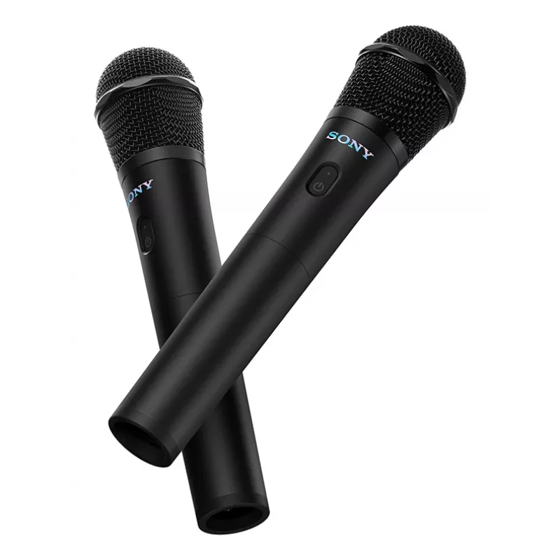 Sony ULTMIC1 draadloze karaokemicrofoonset met 2 microfoons en ontvanger, zwart