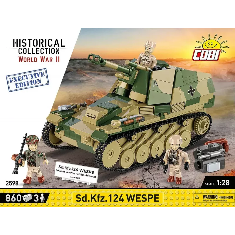 Cobi Blocks SD.KFZ.124 Wespe modelbouwpakket, 860 blokken
