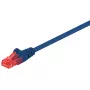 Goobay CAT 6 patchkabel U/UTP blauw 0,5m RJ-45