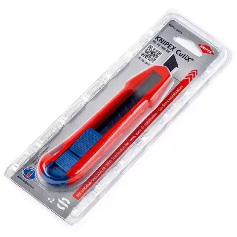 Afbreekmes Knipex CutiX® Zwart Blauw Rood