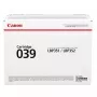 Canon 039 zwarte tonercartridge 0287C001, 11000 pagina's