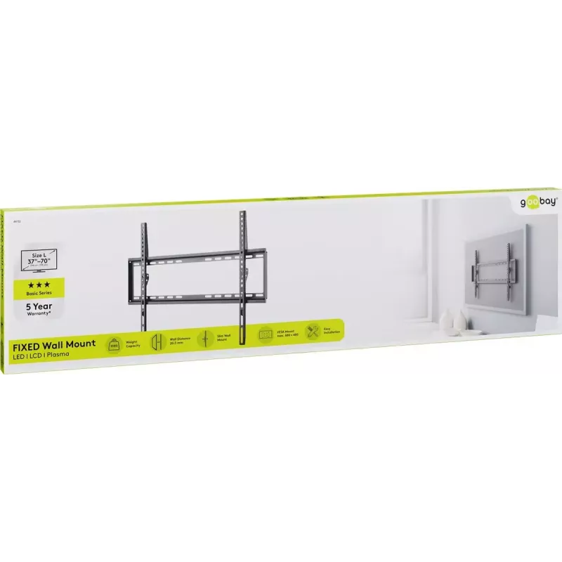 TV-beugel Goobay 49732 177,8 cm (70 inch) zwart
