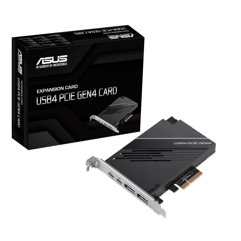 ASUS USB4 PCIe Gen4 Card interfacekaarten/adapters intern DisplayPort, USB Type-C