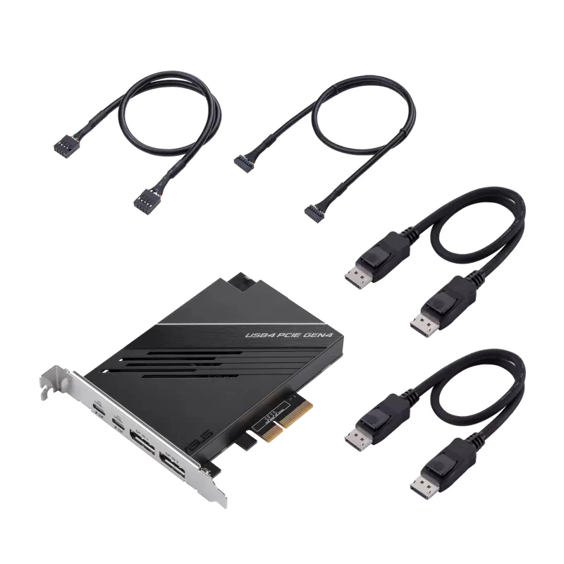ASUS USB4 PCIe Gen4 Card interfacekaarten/adapters intern DisplayPort, USB Type-C