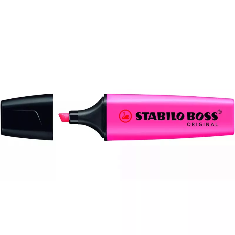 Marker STABILO BOSS Original beitelpunt roze