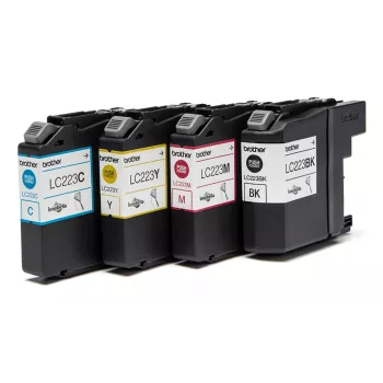 Brother LC223VALBPDR inktpatroon 4 stuks origineel zwart, cyaan, magenta, geel