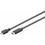 Goobay USB-kabel USB 2.0 1m Micro-USB B USB C zwart