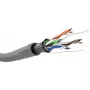 Netwerkkabel Goobay CAT 5e F/UTP grijs 100 m