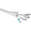 Kabelmantel Goobay 51918 wit 1,8 m