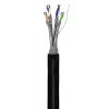 Netwerkkabel Goobay CAT 6 Outdoor S/FTP 100 m zwart
