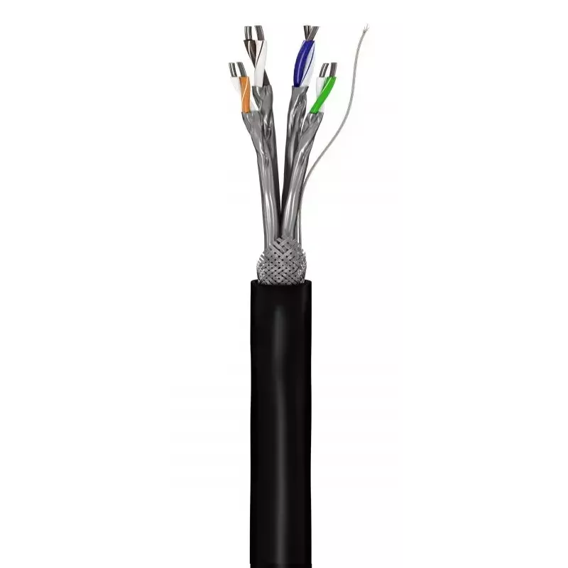 Netwerkkabel Goobay CAT 6 Outdoor S/FTP 100 m zwart