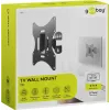Goobay TV EasyFlex M Kantelbare wandbeugel, zwart (51893)