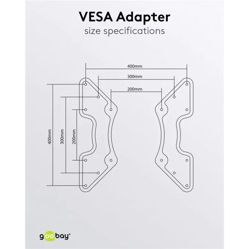 VESA-adapter voor TV-wandbeugel Goobay 60134