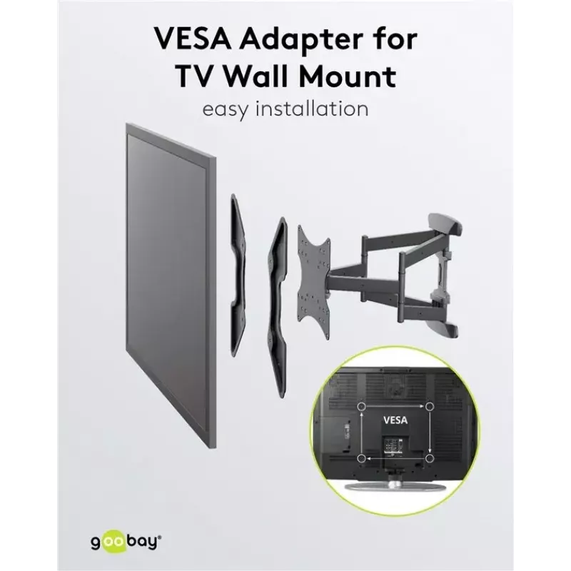 VESA-adapter voor TV-wandbeugel Goobay 60134
