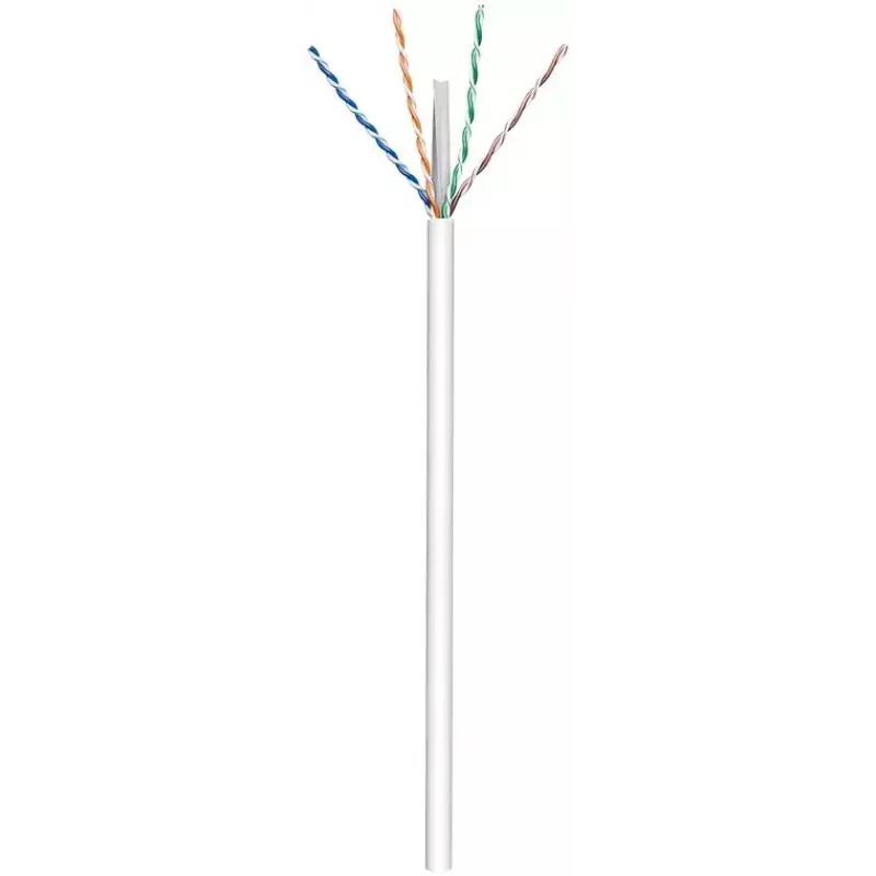 Goobay CAT 6 U/UTP Netwerkkabel 94965, 100 m, wit