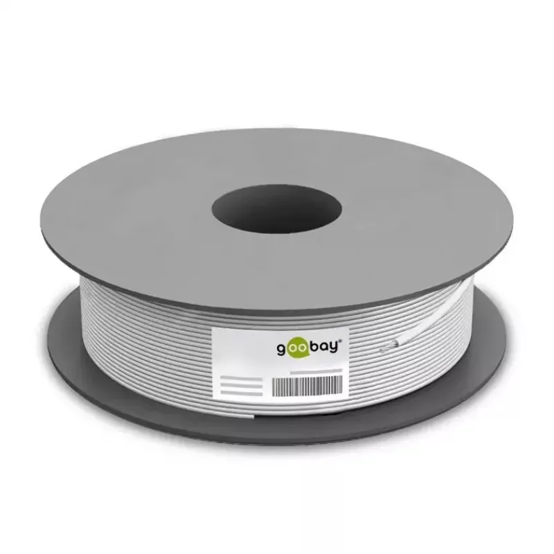 Goobay CAT 6 netwerkkabel S/FTP PiMF wit 100m