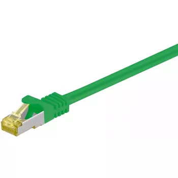 Netwerkkabel Goobay RJ45-patchkabel CAT 6A S/FTP RJ-45 Cat7 5m groen