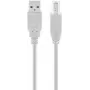 Goobay USB 2.0 Hi-Speed kabel grijs 5 m USB A naar USB B 0,48 Gbit/s