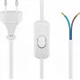 Goobay kabel met eurostekker voor montage - met schakelaar 1,5 m wit