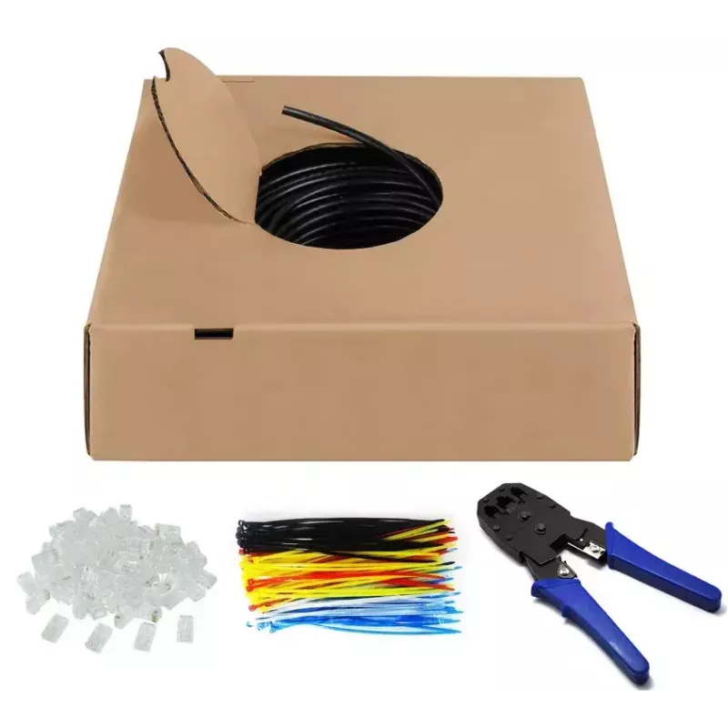 Netwerkkabel Goobay CAT 6 outdoor U/UTP 100m zwart