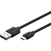 Goobay Micro-USB snellaad- en synchronisatiekabel 1 m USB 2.0 zwart