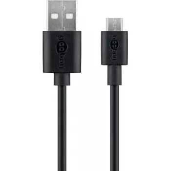 Goobay Micro-USB snellaad- en synchronisatiekabel 1 m USB 2.0 zwart