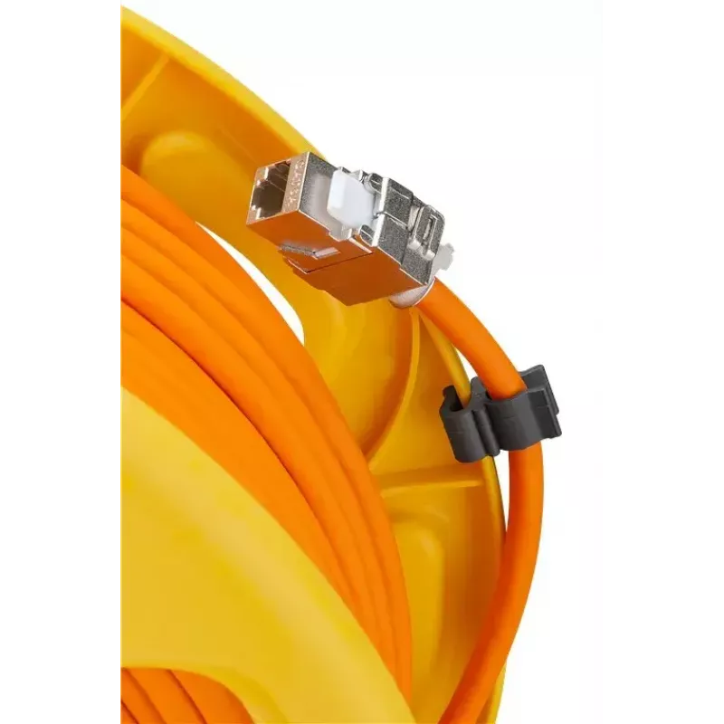 Netwerkkabel Goobay Portable RJ45 50m Cat7a oranje