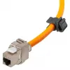 Netwerkkabel Goobay Portable RJ45 50m Cat7a oranje