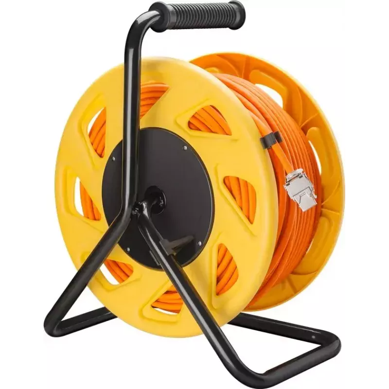 Netwerkkabel Goobay Portable RJ45 50m Cat7a oranje