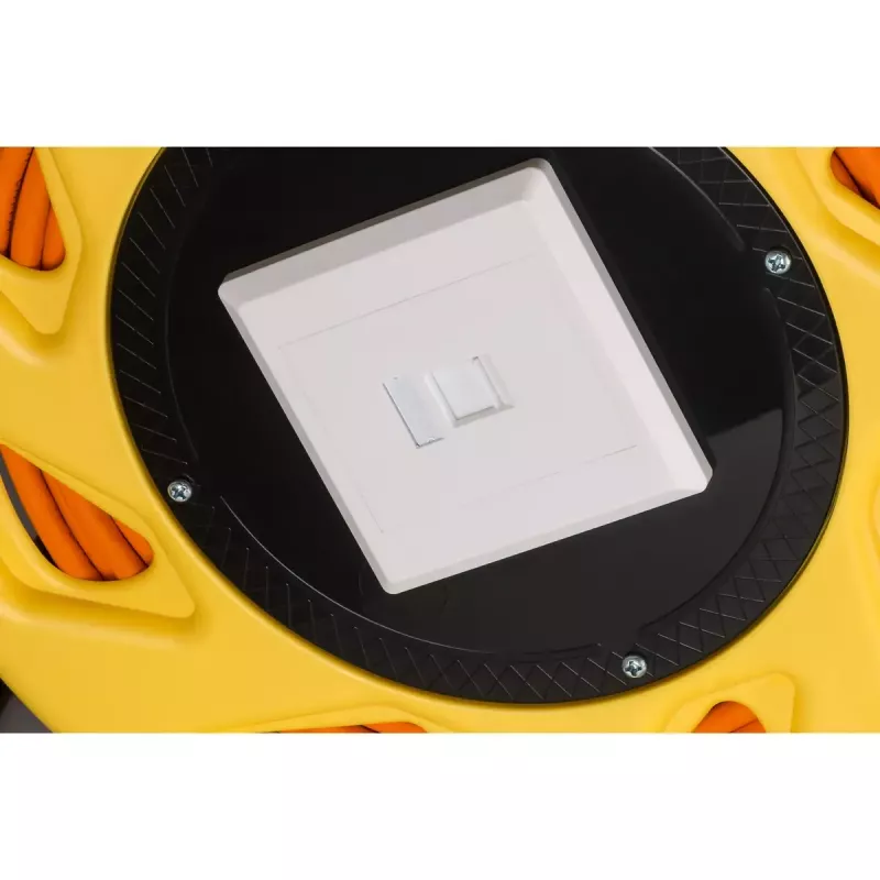 Netwerkkabel Goobay Portable RJ45 50m Cat7a oranje