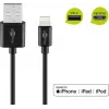 Goobay Lightning USB-oplaad- en synchronisatiekabel 0,5m Lightning USB A CE MFi