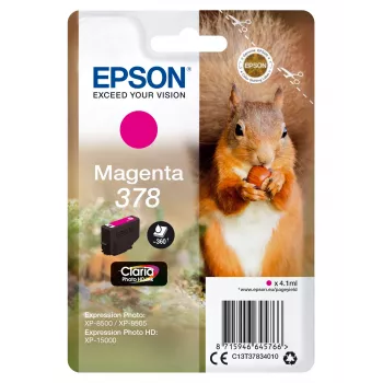 Cartridge Epson 378 magenta 360 pagina's inkt C13T37834010