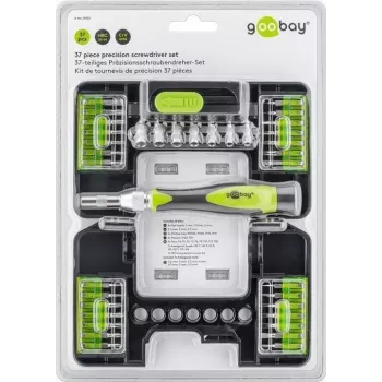 Precisieschroevendraaierset Goobay 74003 handmatige schroevendraaier