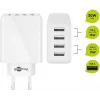 Oplader indoor Wentronic 44962 universeel wit 4 USB-poorten 5V